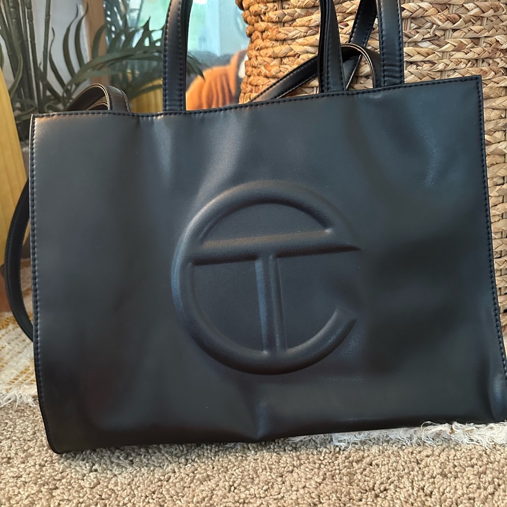 TELFAR black medium shopper